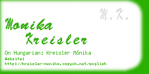 monika kreisler business card